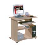 Bureau Informatique à Roulettes 'Tao' 80cm Chêne