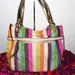 Coach Bags | Coach Poppy Legacy Stripe Large Tote Bag | Color: Green/Pink | Size: Large