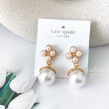 Kate Spade Jewelry | Kate Spade Earrings Gold Pearl Earrings | Color: Gold/White | Size: Os