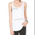 Brandy Melville Tops | Brandy Melville Ily To The Moon Tank Nwt | Color: White | Size: Xs