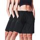 Women's Plus Athletic Shorts Casual Walking Shorts Activewear,3054, 3 Pairs,Black,Black,Black,Small