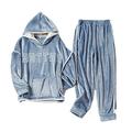 Pyjamas for Women Girls Ladies PJ's Comfy Snuggle Warm Fleece Twosie Pajama Set | Pyjama Flannel Bottoms Set Lounge Wear for Women