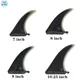 Ailerons de Longboard de Surf en fibre de verre longueur 7/8/9/10 25 couleur noire 9 longueurs
