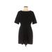 Forever 21 Casual Dress - A-Line: Black Solid Dresses - Women's Size Medium