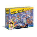 Clementoni 97856 Galileo BUILD – Action & Reaction Mega Set, Kugelbahn zum Zusammenbauen, Bausatz für Murmelspiel, Konstruktionsspielzeug für Kinder ab 8 Jahren