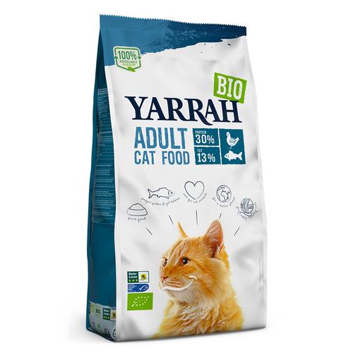 2,4kg Yarrah Bio Katzenfutter mit Fisch Katzenfutter trocken