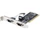 StarTech.com 2 Port PCI RS232 Serial Adapter Card - Serielle Schnittstellenkarte - PCI zu Dual DP9 Controller Card - Standard- und Low-Profile Slotblech - Windows/Linux (PCI2S5502)