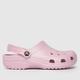 Crocs classic clog sandals in pale pink