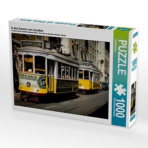 Puzzle CALVENDO Puzzle In den Gassen von Lissabon - 1000 Teile Foto-Puzzle glückliche Stunden Kinder