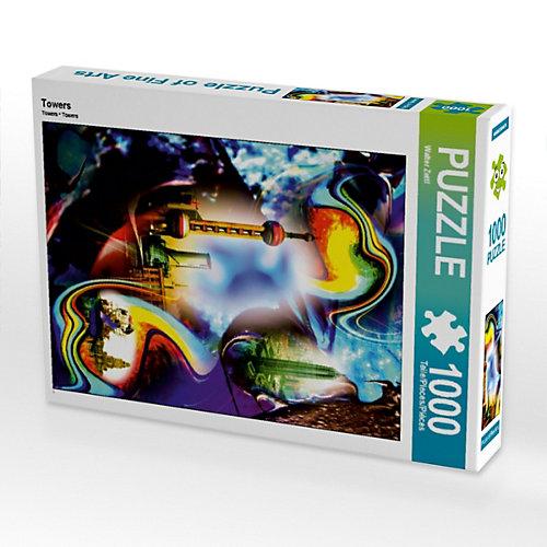 Puzzle CALVENDO Puzzle Towers - 1000 Teile Foto-Puzzle glückliche Stunden Kinder