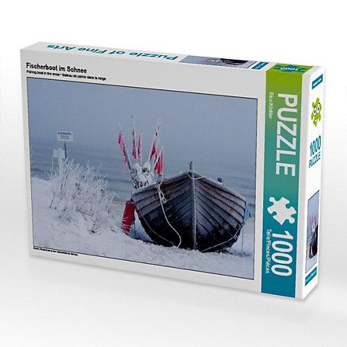 Puzzle Fischerboot im Schnee Foto-Puzzle Bild von Rico Ködder Puzzle