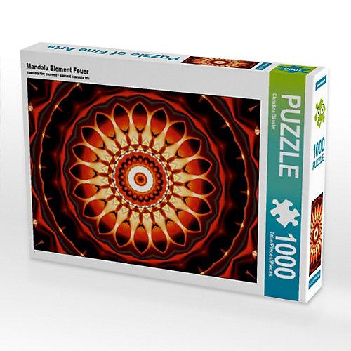 Puzzle CALVENDO Puzzle Mandala Element Feuer - 1000 Teile Foto-Puzzle glückliche Stunden Kinder