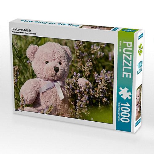 Puzzle CALVENDO Puzzle Lila Lavendelbär - 1000 Teile Foto-Puzzle glückliche Stunden Kinder