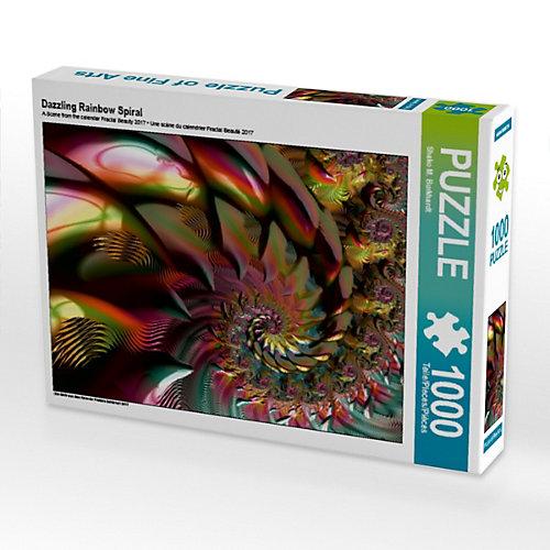 Puzzle CALVENDO Puzzle Dazzling Rainbow Spiral - 1000 Teile Foto-Puzzle glückliche Stunden Kinder