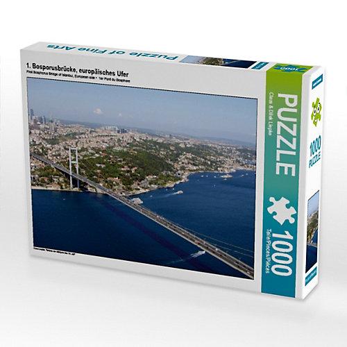 Puzzle 1. Bosporusbrücke, europäisches Ufer Lege-Größe 64 x 48 cm Foto-Puzzle Bild von Claus Liepke