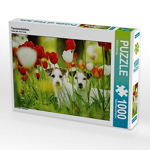 Puzzle CALVENDO Puzzle Terriermädchen - 1000 Teile Foto-Puzzle glückliche Stunden Kinder