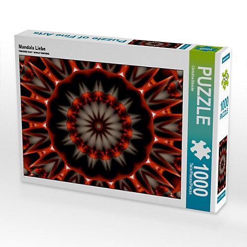 Puzzle CALVENDO Puzzle Mandala Liebe - 1000 Teile Foto-Puzzle glückliche Stunden Kinder
