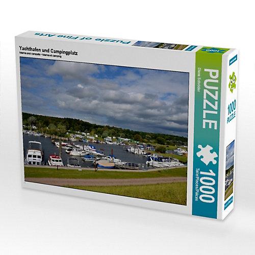Puzzle CALVENDO Puzzle Yachthafen und Campingplatz - 1000 Teile Foto-Puzzle glückliche Stunden Kinder