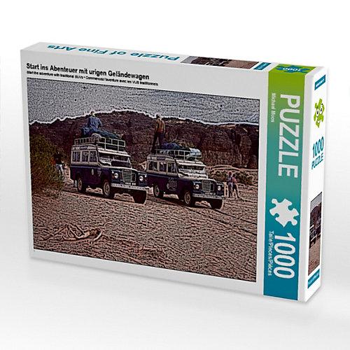 Puzzle Start ins Abenteuer mit urigen Geländewagen Foto-Puzzle Bild von Michael Moos