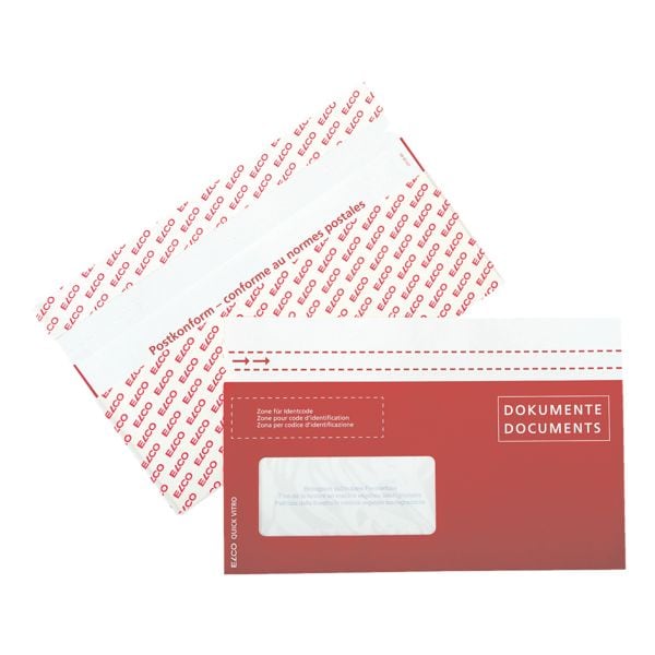 ELCO Dokumenten- und Lieferscheintasche »Quick Vitro« mit Fenster DL+, 22.9x14.4 cm