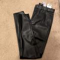 Zara Jeans | Brand New Zara Leather Pants | Color: Black | Size: Small