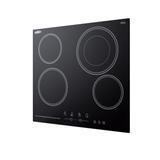 "24"" Wide 230V 4-Burner Radiant Cooktop - Summit Appliance CR4B23T5B"