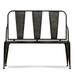 Evolution by Crestview Collection Galvanized Metal Iron Bench in Black - Crestview Collection EVFZR3186