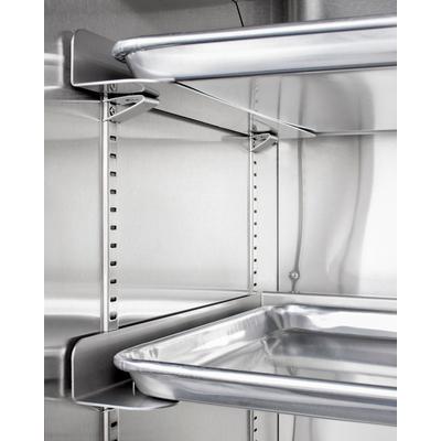 "24"" Wide Mini Reach-In Beverage Center with Dolly - Summit Appliance SCR1401LHRI"