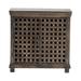 Bengal Manor Metal Lattice Work And Mango Wood Cabinet Brown Wood - Crestview Collection CVFNR318