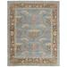 Bennet Luxury Wool, Ornamental Flora, Cool Blue, 9ft-6in x 13ft-6in Area Rug - Weave & Wander BEAR6710BLUBRNH50