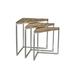 Bengal Manor Corner Nested Tables with Brown Mango Wood - Crestview Collection CVFNR677