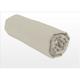 Home Linge Passion - Drap housse uni 100% coton - Bonnet 25cm - Beige crème - 180x200 cm - Beige