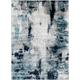 Tapis Abstrait Moderne Bleu/Blanc/Gris 200x275