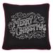 Merry Christmas Chalkboard Design Pillow