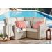 Lawayon Wicker Corner Sectional Sofa with Cushions by Havenside Home