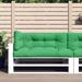 vidaXL Pallet Cushions 3 pcs Green Fabric - 47.2" x 31.5" x 4.7"