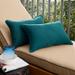 Teal Indoor/ Outdoor Pillow Set, 12 in x 18 in