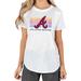 Women's Concepts Sport White Atlanta Braves Gable Knit T-Shirt