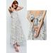Zara Dresses | New Zara Print Dress Size Xs | Color: White | Size: Xs