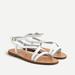 J. Crew Shoes | J Crew Leather Strappy Flat Vachetta Sandals Nwt | Color: White | Size: 8.5