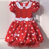 Disney Costumes | Disney Store Minnie Dress Nwt | Color: Red | Size: 5/6
