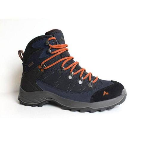 McKINLEY Herren Trekkingstiefel Explorer Mid AQX II, Größe 41 in Dunkelblau/Schwarz/Orange