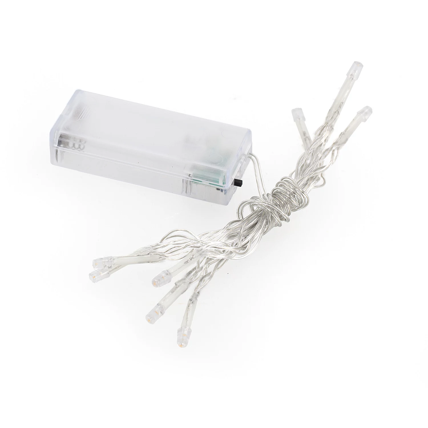 Guirlande lumineuse LED avec compartiment à piles et minuterie, 10 ampoules