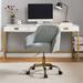 Modern Upholstered Adjustable Swivel Office Chair by HULALA HOME