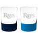 Tampa Bay Rays 14oz. Commissioner Rocks Glass Two-Piece Set