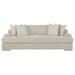 Bernhardt Andie 95" Recessed Arm Sofa in White/Brown | 32.5 H x 95 W x 40.5 D in | Wayfair N9727_1429-002_726AntiqueWhite