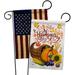 Angeleno Heritage Thanksgiving Cornucopia 2-Sided Polyester 19 x 13 in. Garden Flag in Brown/Orange/Yellow | 18.5 H x 13 W in | Wayfair