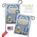 Angeleno Heritage Happy Hanukkah 2-Sided Polyester Blend 18.5 x 13 in. Flag Set in Blue/Yellow | 18.5 H x 13 W in | Wayfair