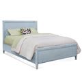 Birch Lane™ Jandre Low Profile Standard Bed Wood/Wicker/Rattan in Blue | 52 H x 76 W x 86 D in | Wayfair 375C4AC6E18E464BB2B613771F3C206E