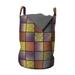 East Urban Home Ambesonne Colorful Laundry Bag Fabric in Brown/Indigo | 12.99 H x 12.99 W in | Wayfair 2E57D75A38BC4436AB6ED1D2C12BA4F7